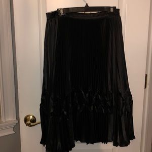 Black Ted Baker pleated skirt